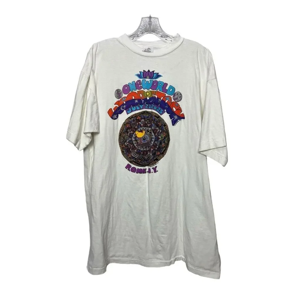 VTG 1999’ Woodstock Festival Shirt Roma New York Rare Band Music Sz XXXL